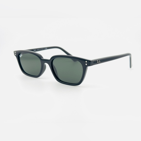 Ray-Ban Zaya Bio Based Sunglasses RB4456F Polished Black Frame Dark Grey Lenses - Picture 3 of 14
